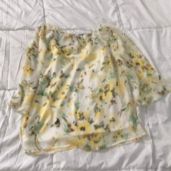 Sheer blouse with tank top attached - Picture 2 of 3